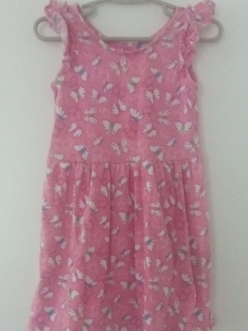 girl 3t pink sundress with butterflies